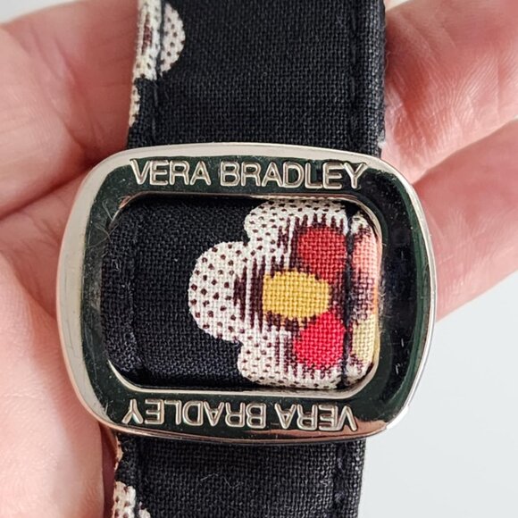 Vera Bradley black & red floral quilted bag - Picture 4 of 10